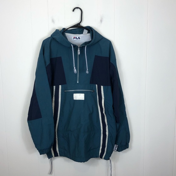 Fila Other - Vintage 90s FILA Quarter Zip Colour Block Windbreaker Jacket Sz S